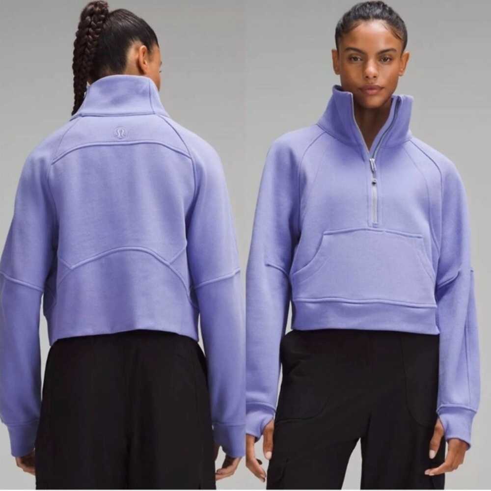 Lululemon Dark Lavender Funnel Neck Scuba